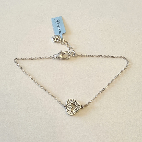 NWT. Brighton Inner Heart Love Anklet. - Picture 2 of 6